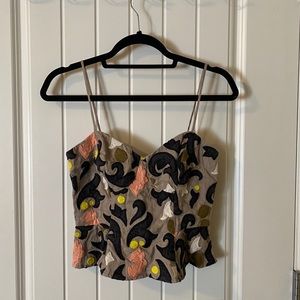 Banana Republic Peplum Corset 0P